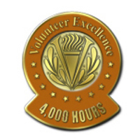 Volunteer Excellence - 4000 Hours
